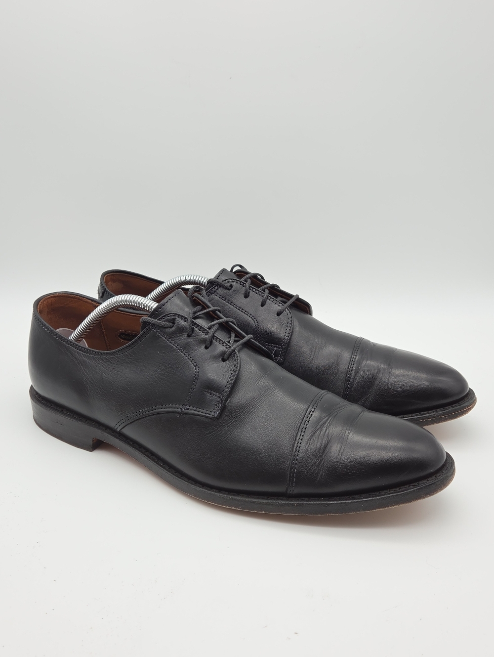 Allen Edmonds Port Washington Black Leather Derby Dress Shoes Size 11.5